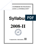 Syllabus Ciclo II IST Ciencias de La Información