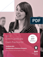 CIMA Certificate BA1 Fundamentals of Business Economics For Assessments in 2017 Exam Practice Kit (Chartered Institute of Management Accountants)