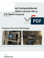 Coding and Computational Thinking Stem Course Vex 5 Cs-Stem Course