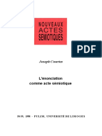 NAS 58-59 1998 - COURTÉS, J. L Énonciation Comme Acte Sémiotique