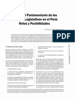 El Control Parlamentario de Los Decretos Legislativos en El Perú: Retos Posibilidades