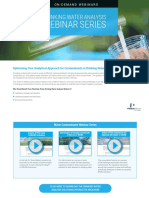 Webinar Series: Drinking Water Analysis