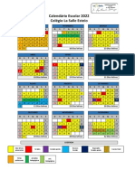 Calendário escolar 2022