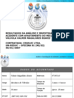 Analise e Investigacao de Acidentes Incidentes e Desvios