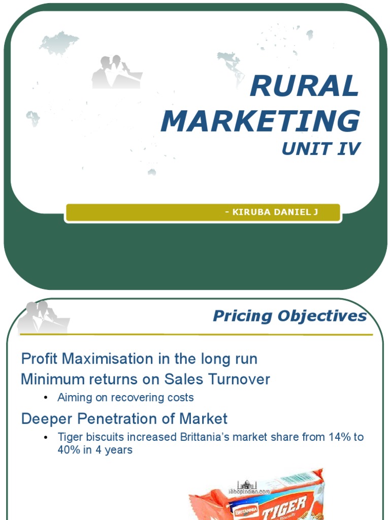 Rural Marketing Pricing Strategies | PDF | Business