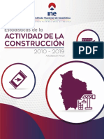 Estadísticas de La Actividad de La Construcción 2010 - 2019