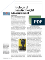 Metrology of Almen Arc Height Measurement: Academic Study