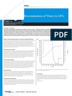 Determination of Water in LPG: Analytical Instrumentation