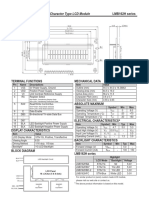 Character Type LCD Module: Outline Drawing