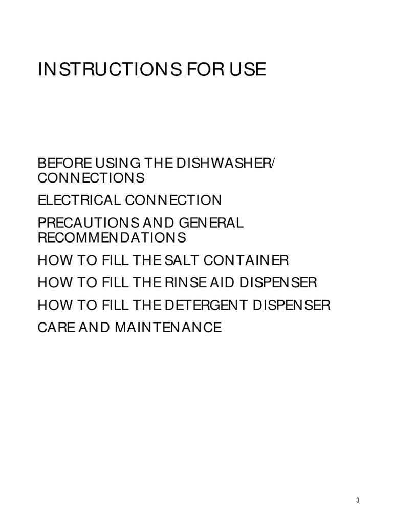 Manual Lavavajillas PDF Ac Power Plugs And Sockets Dishwasher