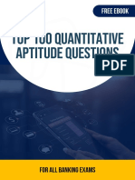 Top 100 Quantitative Aptitude Questions