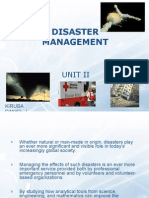 Disaster Management - II
