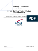 ISTQB CTFL 2018v3.1 Sample Exam C Questions v1.3