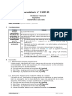 Evaluación Consolidado #1 (A) MATEMÁTICA DISCRETA 2020 20