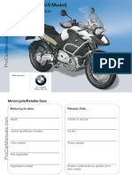 BMW R 1200 Gs Adventure 2012 Owners Manual