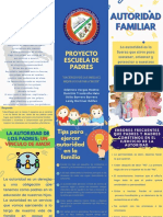 Folleto Escuela de Padres - Autoridad Familiar