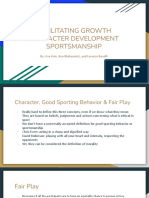 Facilitating Growth Character Development Sportsmanship