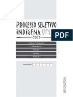 Prova Processo Seletivo Indigena UFSM 2022
