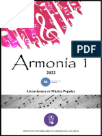 Cuadernillo ARMONIA 1 2022 - Lic.Música Popular - IUPA