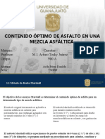 Contenido óptimo de asfalto