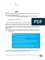 11 - Fiche Pratique RGPD Partie 1- Rappel Et Annonce Methodo