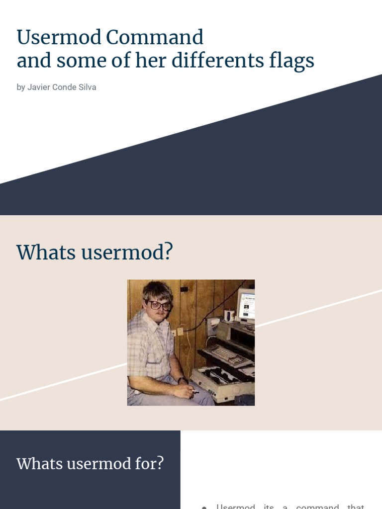 Usermod Command Syntax