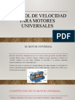 Control de Velocidad para Motores Universales