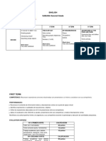 ENGLISH SECOND GRADE - FIRST TERM (Sabana, Competencia, Desempeños, Criterios de Evaluación)