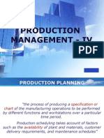 Production Management - IV
