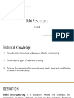 Lesson9 - Debt Restructure