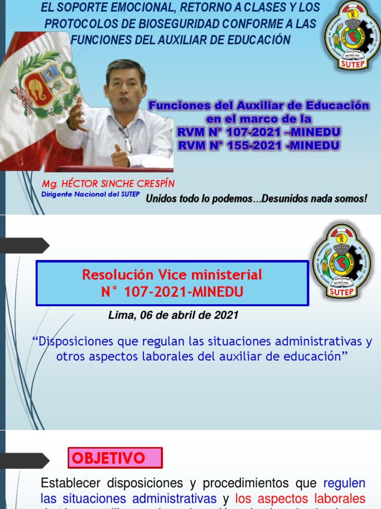 Funciones del Auxiliar de Educación 2024 | PDF | Educación primaria ...