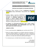 Roteiro para Leitura - 2022