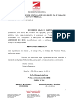 Recurso de Apelação para diminuição de pena de tráfico de drogas