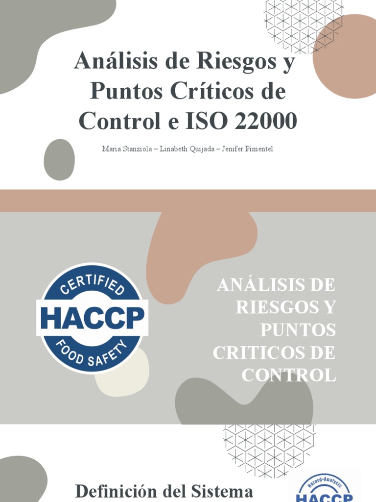 Análisis de HACCP e ISO 22000 | PDF | Análisis de Riesgo y Puntos ...