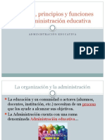 Concepto, Principio y Funciones de La Administración Educativa