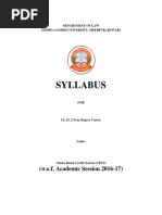 CBCS Scheme - Syllabus - LL.M. - IGU 1&2