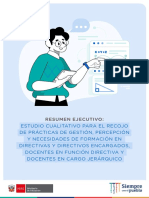 Resumen Estudio Cualitativo para El Recojo de Prácticas de Gestión Percepción y Necesidades de Formación en Directivos Encargados VF 5.5.2022