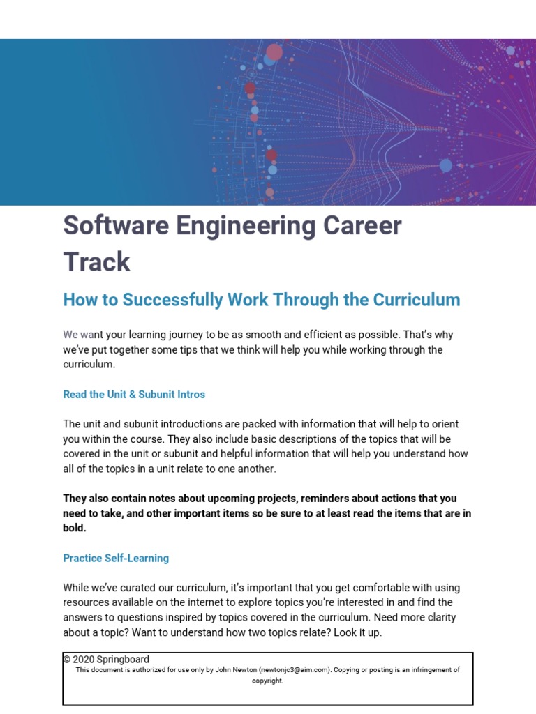 How To Successfully Work Through The Software Engineering C 1qh09dG ...