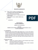 Se Walikota Nomor KS.00.23 - 2618 - 2022 Tentang PPKM Level 1 Periode 5 Juli - 1 Agustus 2022