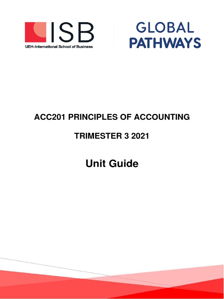 ACC201 Accounting Unit Guide 2021 | PDF | Educational Assessment | Test ...