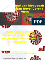 Mengenal Dan Mencegah Penularan Novel Corona Virus