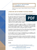 40-5 Balak - ¿Puede Dios Ser Un Hombre o Hijo Del Hombre - Dr. Ketriel Blad