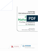 Further Probability & Statistics (Du Feu)