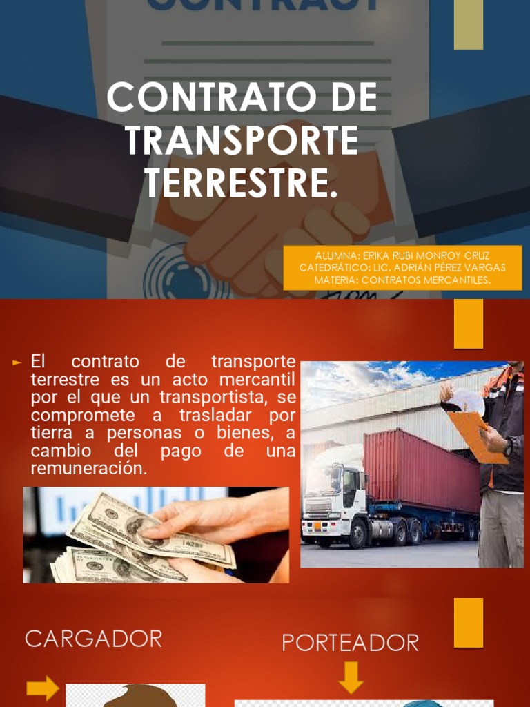 Expo - Contrato - de - Transporte - Terrestre - Erika - Rubi - Monroy ...