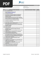 ISCC Document Checklist Collecting Point