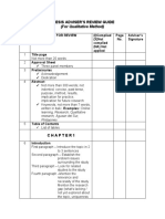 Thesis Adviser'S Review Guide: (For Qualitative Method)