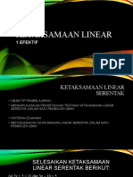 Ketaksamaan Linear SERENTAK