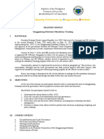 Office of The Pambayang Pederasyon NG Angguniang Abataan: Training Design Sangguniang Kabataan Mandatory Training