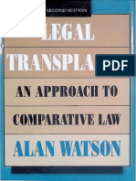 Watson - Legal Transplants An Approach To Comparative Law