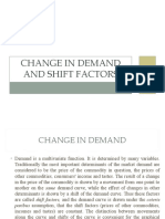 Change in DD and Shift Factors